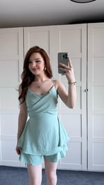 Gusto Çapraz Mint Yeşili Tulum