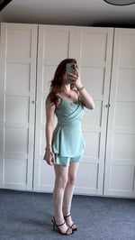 Gusto Çapraz Mint Yeşili Tulum