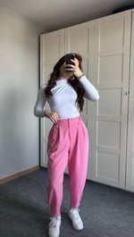 Havuç Pantolon Pembe