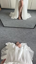 Helen Şifon Abiye Beyaz