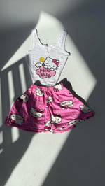 Hello Kitty Şort Takım Pembe