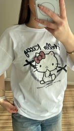 Hello Kitty Tişört Beyaz