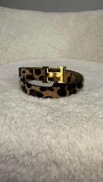 Hermes Leopar Deri Kemer