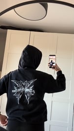 Hodi Sweat Sırt Baskılı Kelebek Siyah 