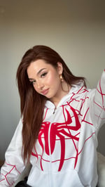 İconic Spider Sweat Hırka Beyaz 