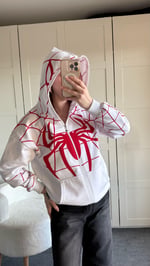 İconic Spider Sweat Hırka Beyaz 