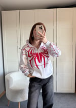 İconic Spider Sweat Hırka Beyaz 