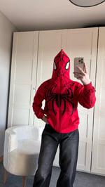 İconic Spider Sweat Hırka Kırmızı 