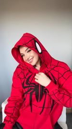 İconic Spider Sweat Hırka Kırmızı 