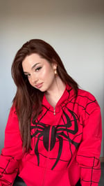 İconic Spider Sweat Hırka Kırmızı 