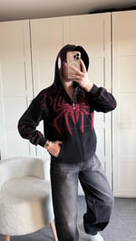 İconic Spider Sweat Hırka Siyah 