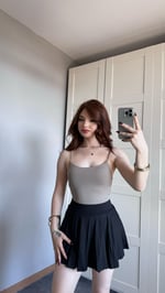 İp Askılı Bodysuit Vizon