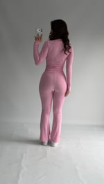 İspanyol Tayt Takım Pembe