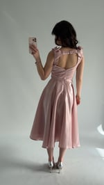 Jayla Fiyonk Detaylı Abiye Pembe