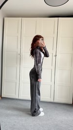 Jenner Wide Leg Jean Antrasit