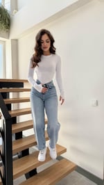 Jenner Wide Leg Jean Buz Mavisi