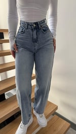 Jenner Wide Leg Jean Buz Mavisi