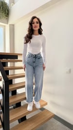 Jenner Wide Leg Jean Buz Mavisi