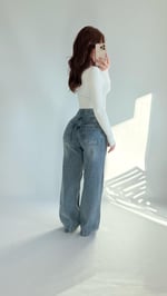 Jennifer Wide Leg Pantolon Eskitme