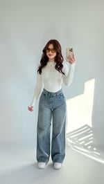 Jennifer Wide Leg Pantolon Eskitme