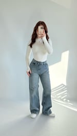 Jennifer Wide Leg Pantolon Eskitme