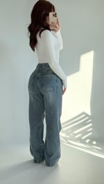 Jennifer Wide Leg Pantolon Eskitme