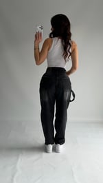 Jolie Carpenter Baggy Jean Siyah