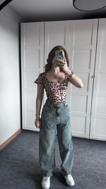 Kare Yaka Batik Leopar Crop