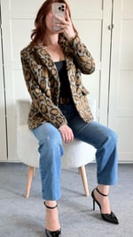 Kaşe Leopar Ceket