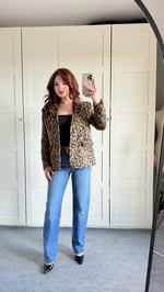 Kaşe Leopar Ceket