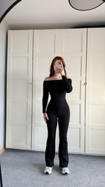 Kaşkorse Fitilli Madonna Tayt Takım Siyah