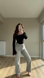 Kayık Yaka Belden Bağlamalı Bluz Siyah