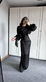 Kelebek Siyah Abiye/Elbise