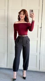 Kilit Lastik Bordo Deri Kemer