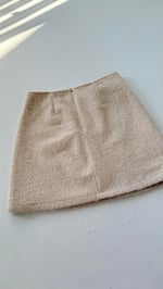 Kırçıllı Kaşe Mini Etek Taş