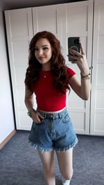 Kırmızı Sandy Tişört 