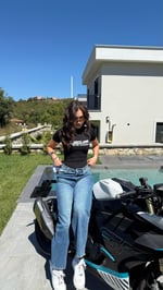 Legend Kısa Kol Bodysuit Siyah