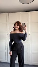 Lili Madonna Yaka Uzun Kol Crop Gri