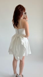 Linda Fiyonk Elbise Beyaz