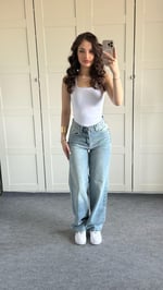 Logan Plazzo Pantolon Açık Mavi
