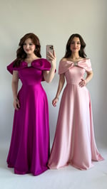 Lovely Fiyonk Abiye Fuşya