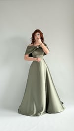 Lovely Fiyonk Abiye Haki Yeşili
