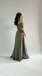 Lovely Fiyonk Abiye Haki Yeşili