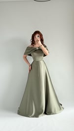 Lovely Fiyonk Abiye Haki Yeşili
