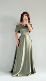 Lovely Fiyonk Abiye Haki Yeşili