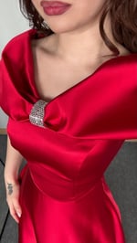 Lovely Fiyonk Abiye Kırmızı