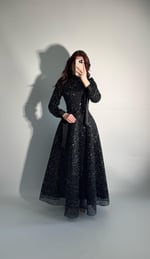 Luna Kar Düşmesi Abiye Siyah
