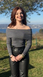 Madonna Yaka Simli Kazak Gri