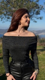 Madonna Yaka Simli Kazak Siyah