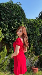 Maria Mini Elbise Kırmızı 